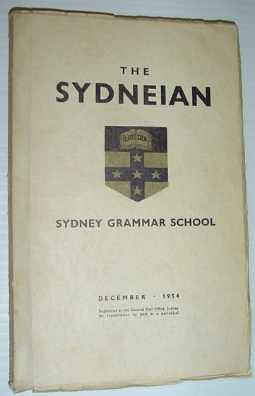 Image for The Sydneian, December 1954 - Sydney (Australia) Grammar School