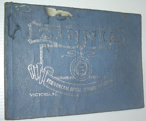Image for Zinnia - The 1930 Year Book (Yearbook) of the Provincial Royal Jubilee Hospital Training School for Nurses (Nursing), Victoria, B.C.