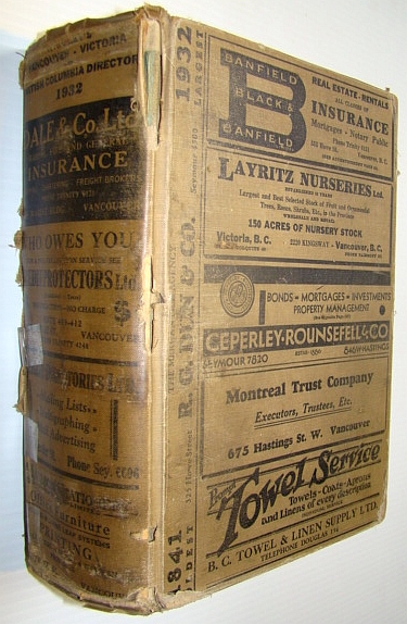 Image for Wrigley's British Columbia Directory 1932 - Volume 42