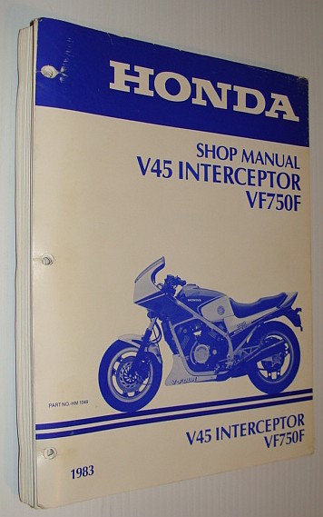 Image for Honda V45 / VF750F Interceptor Shop Manual, 1983