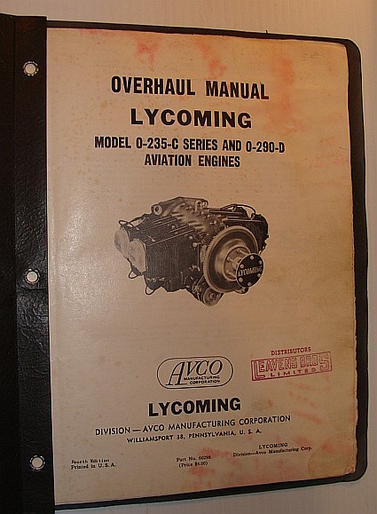 Image for Lycoming Overhaul Manual: Model O-235-C Series and 0-290-D Aviation Engines