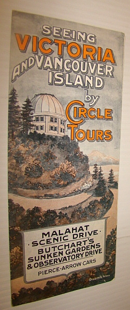 Image for Seeing Victoria and Vancouver Island By Circle Tours - Malahat Scenic Drives, Butchart's Sunken Gardens & Observatory Drive - Pierce-Arrow Cars