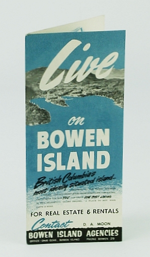 Image for Live on Bowen Island - Vintage Promotional Brochure