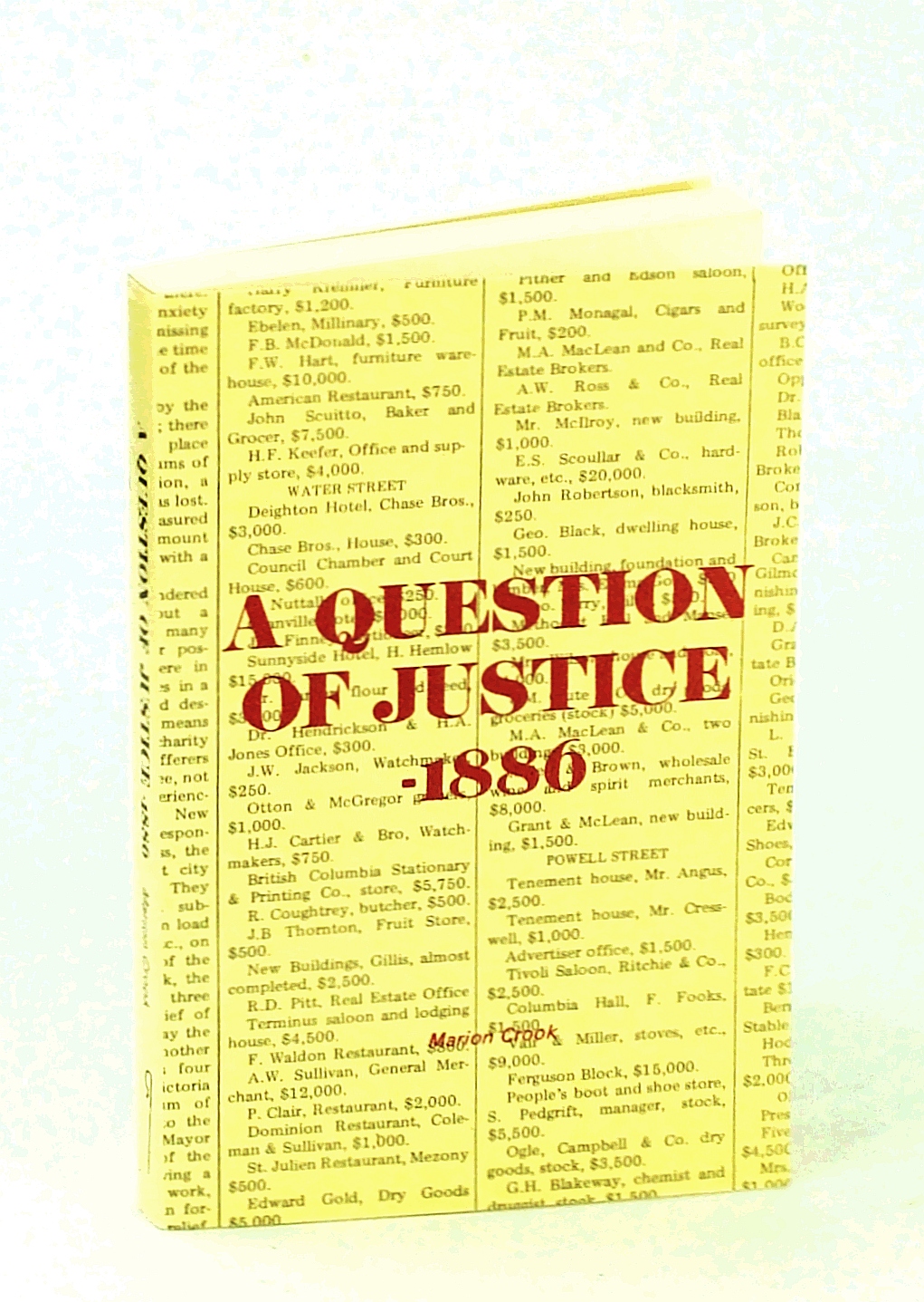 Image for A Question of Justice-1886