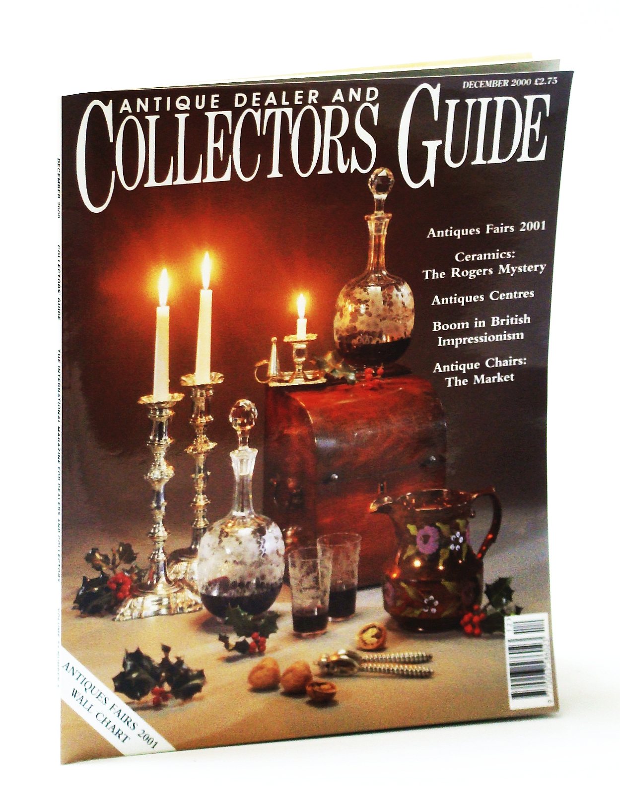 Image for Antique Dealer and Collectors Guide Magazine, December (Dec.) 2000 - The Worcester Porcelain Mystery of James Rogers / I Rogers