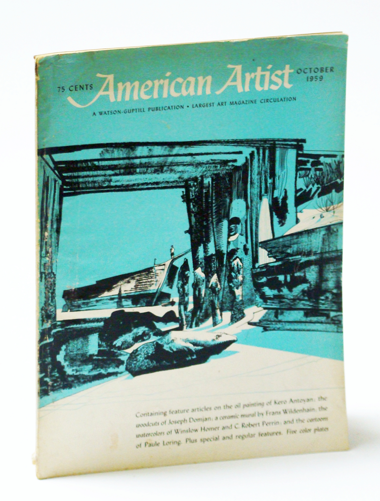 Image for American Artist Magazine, October (Oct.) 1959 - Paule Loring / Winslow Homer