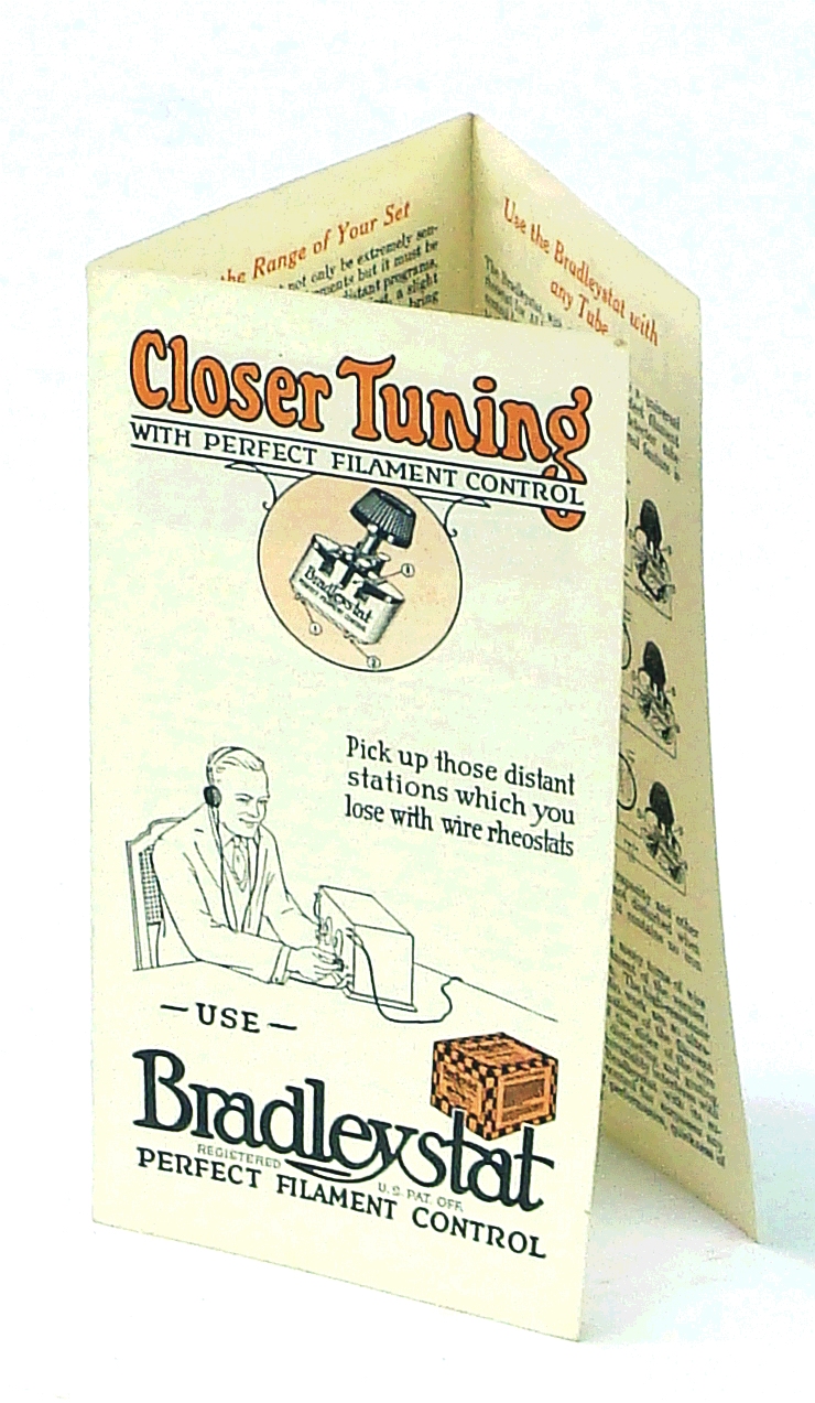 Image for Bradleystat - Closer Tuning with Perfect Filament Control [.Double-sided Three-Panel Advertising Brochure]