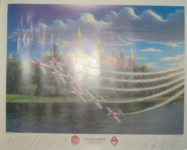 Image for O.B. Philp's Dream: 26" x 20" Canadian Forces Snowbirds Limited Edition Lithograph