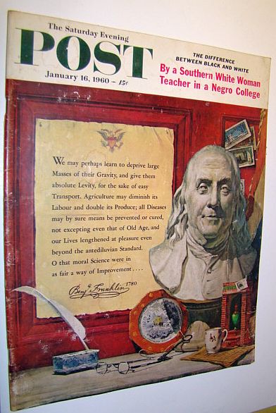 Image for The Saturday Evening Post, January 16, 1960 - White Teacher in Negro College Describes Black/White Differences, The Soldi Family