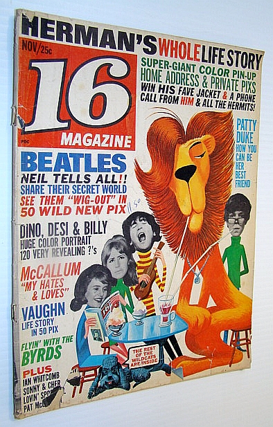 Image for 16 (Sixteen) Magazine, November 1965, Volume 7, Number 6 - Color Herman Pin-up