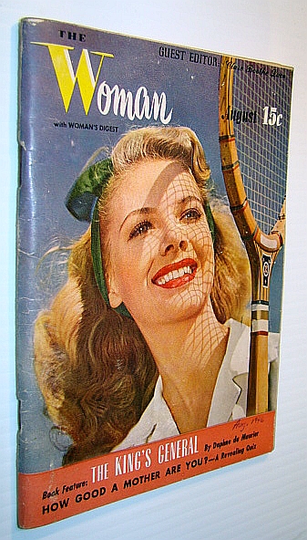 Image for The Woman with Woman's Digest - A Digest Magazine for the Modern Woman, Vol. XVII No. 2, August, 1946 - Barbara Lawrence Cover Photo / Mary Roberts Rinehard