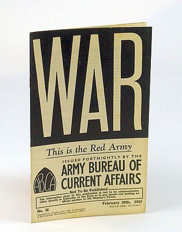 Image for WAR: This is the Red Army, No. 38, February (Feb.)  20th, 1943