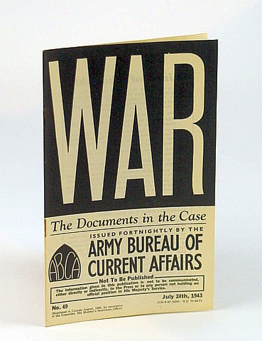 Image for WAR: The Records Office.  No. 49.  July 24th, 1943