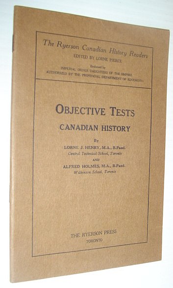 Image for Objective Tests - Canadian History