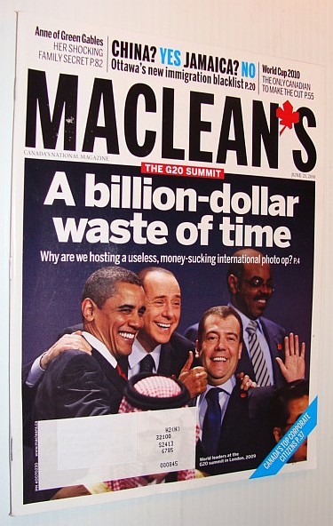Image for Maclean's Magazine, June 21, 2000 *G20 - A Billion Dollar Waste of Time*