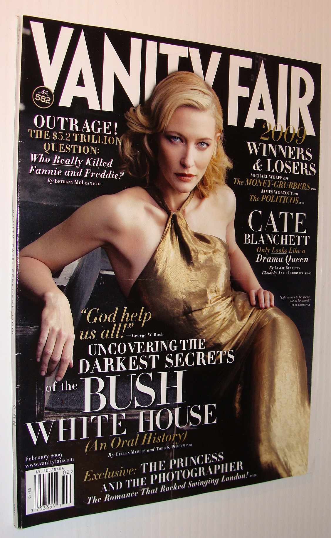 Image for Vanity Fair Magazine, February 2009 *Cate Blanchett Cover*