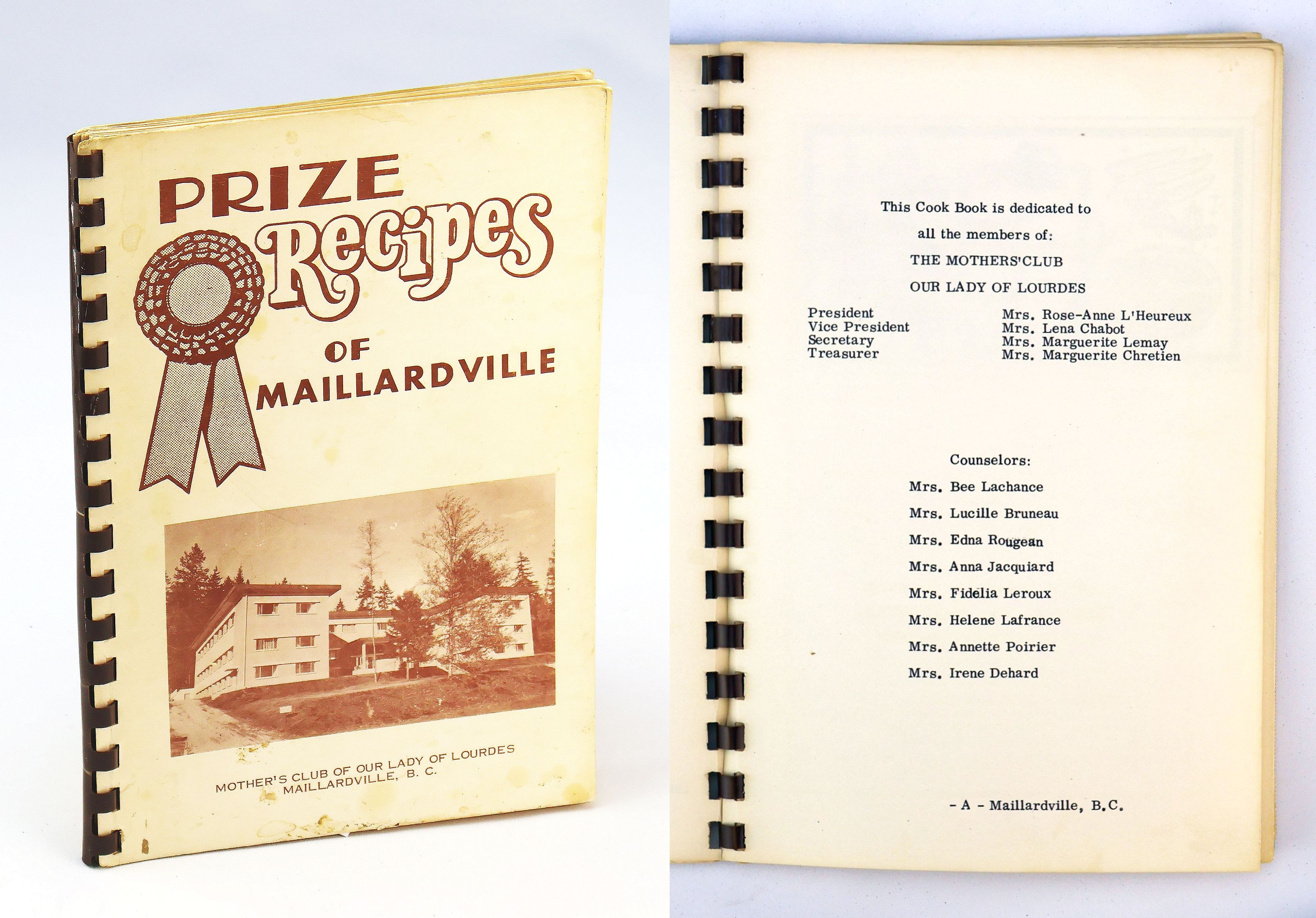 Prize Recipes of Maillardville [British Columbia Cookbook]