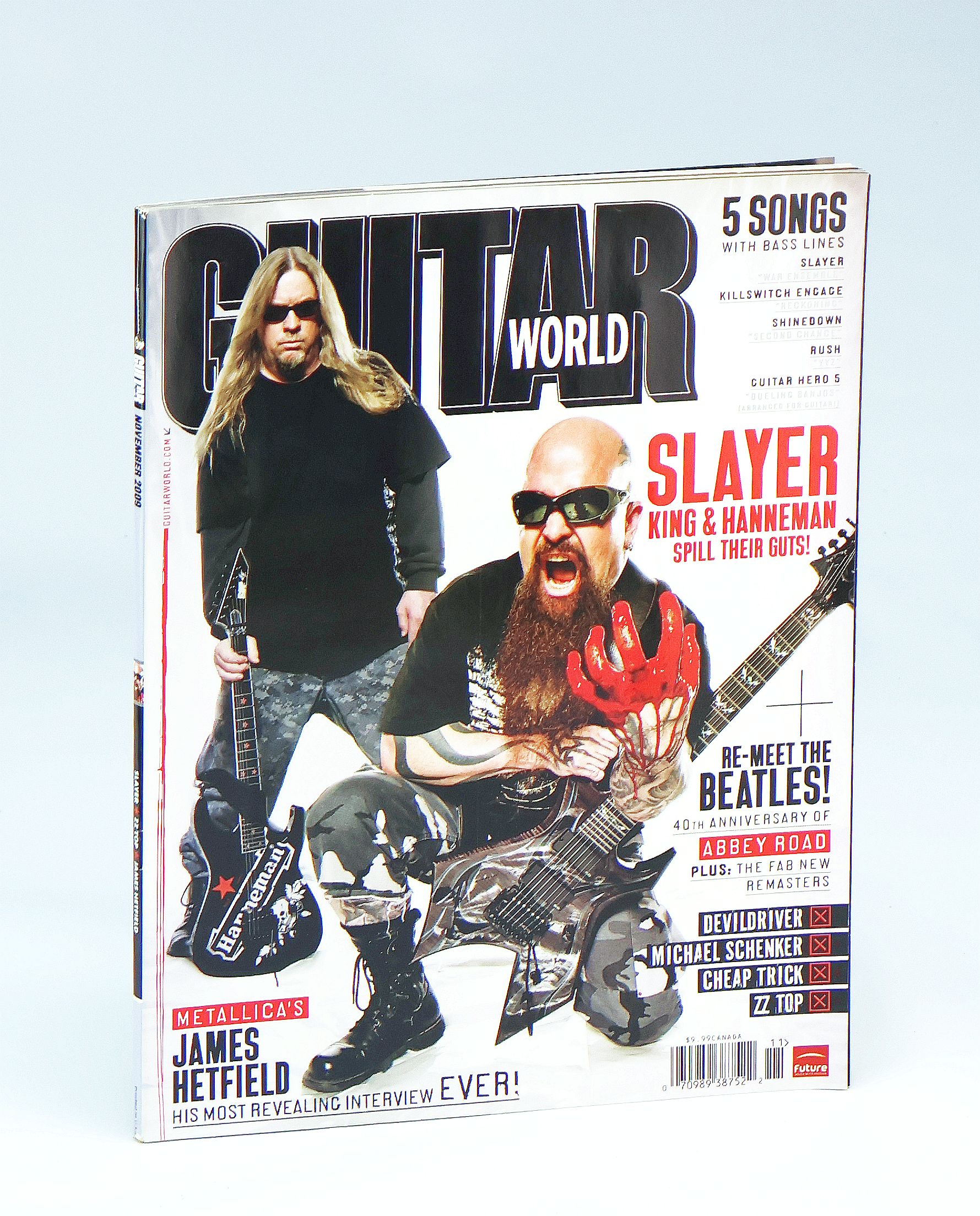 Image for Guitar World Magazine - November 2009 - Slayer King & Hanneman Spill Their Guts! Guitar World Magazine - November 2009 - Slayer King & Hanneman Spill Their Guts!