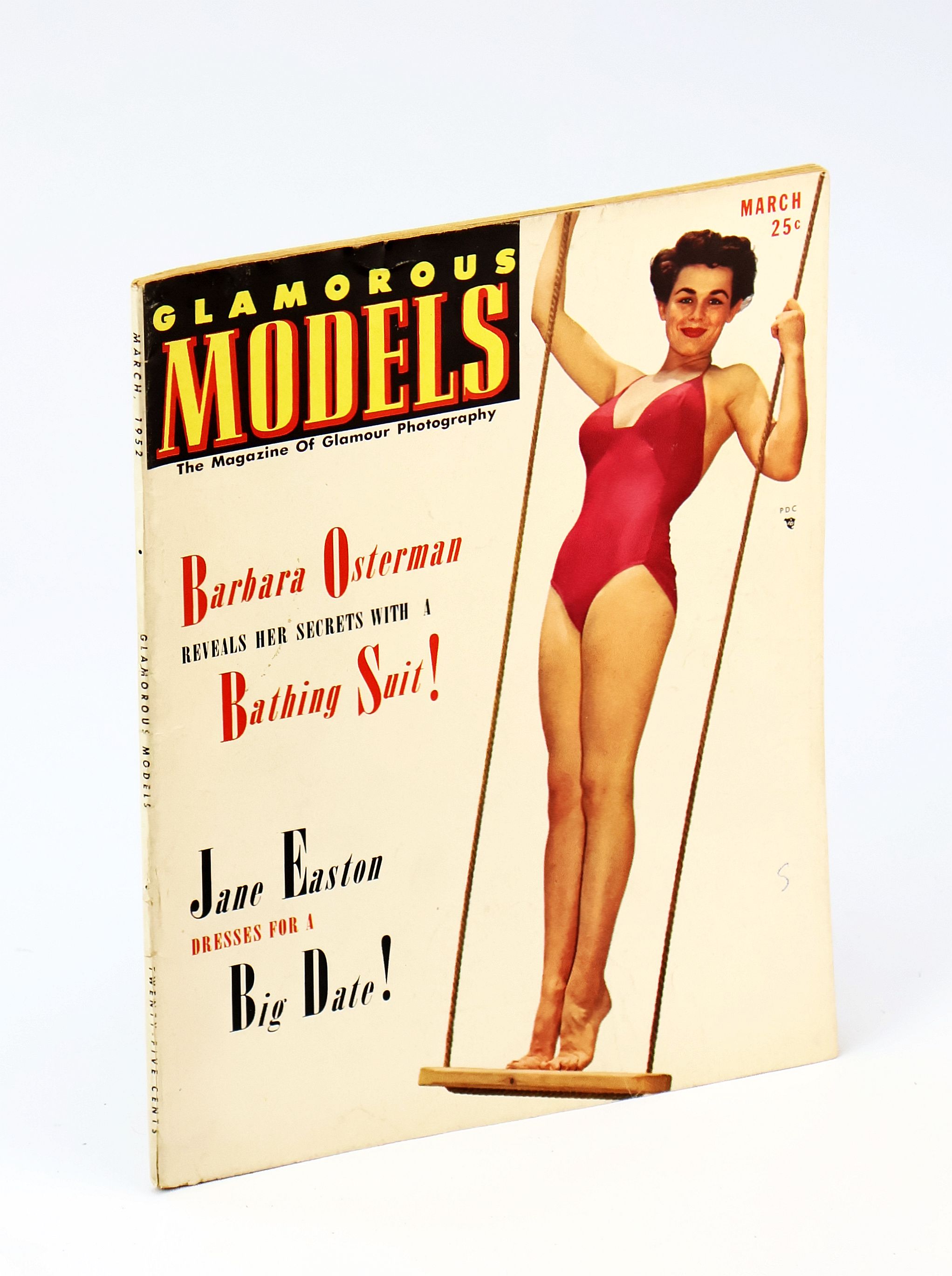 Glamorous Models Magazine, March 1952, Volume V, Number 6 - Barbara Osterman Cover