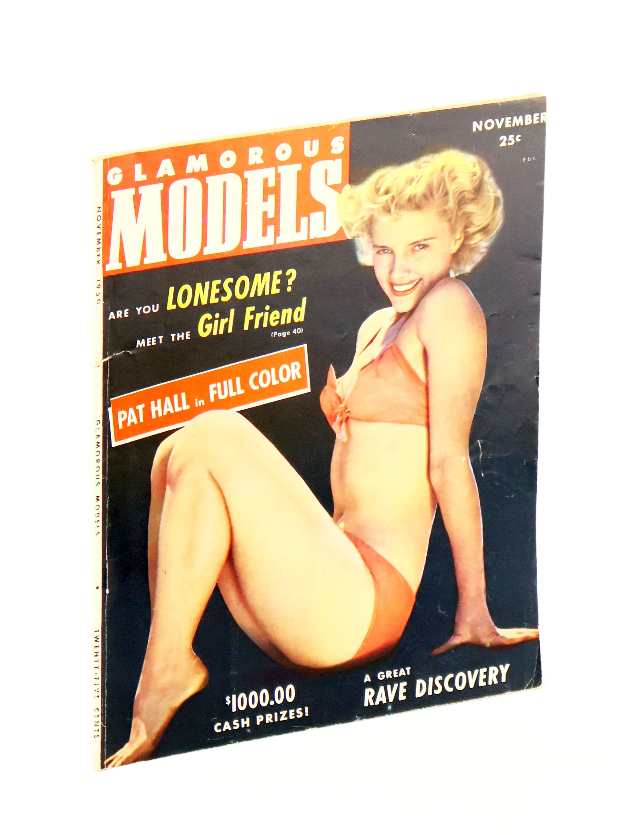 Glamorous Models Magazine, November 1950, Volume IV, No. 10 - Pat Hall Cover