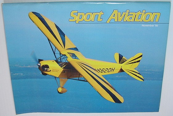 Image for Sport Aviation Magazine - November 1986
