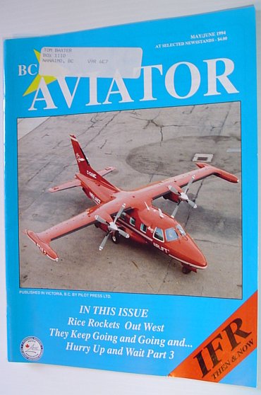 Image for BC (British Columbia) Aviator Magazine: May/June 1994 - IFR Then and Now