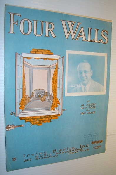 Image for Four Walls: Sheet Music for Voice and Piano with Ukulele Arrangement