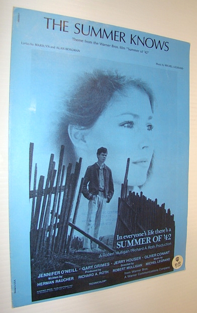 Image for The Summer Knows - Sheet Music for Piano and Voice (Theme from the Warner Bros. Film "Summer of '42"
