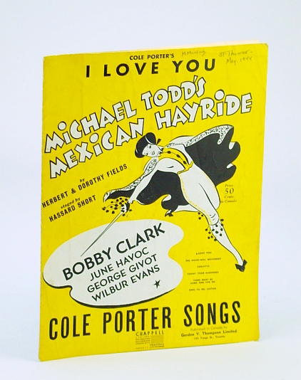 Image for Cole Porter's I Love You Sheet Music