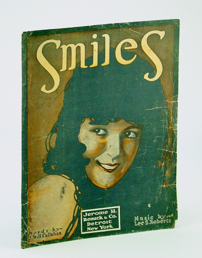 Image for SMILES LEE ROBERTS 1918 SHEET MUSIC FOLDER 436 SHEET MUSIC