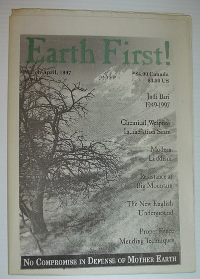 Image for Earth First! - The Radical Environmental Journal: March 20, 1997