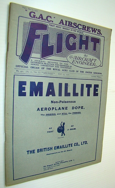 Image for Flight (Magazine) And The Aircraft Engineer, May 23, 1918