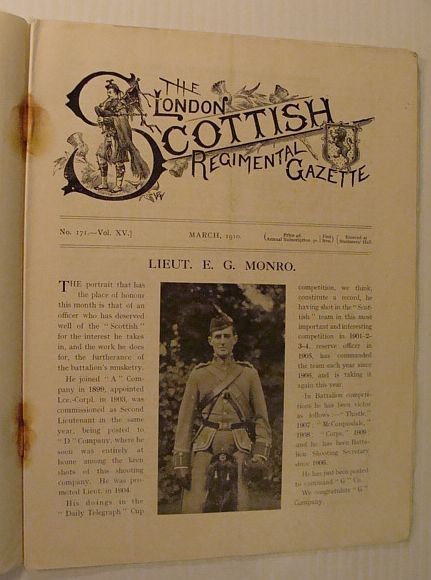 Image for The London Scottish Regimental Gazette, No. 171, Vol. XV, March 1910
