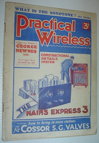 Image for Practical Wireless Magazine: October 8th, 1932 - Vol. 1, No. 3