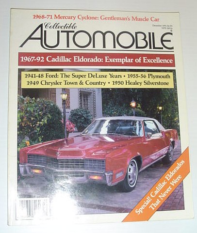 Image for Collectible Automobile Magazine, December 1991