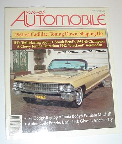 Image for Collectible Automobile Magazine, June 1996