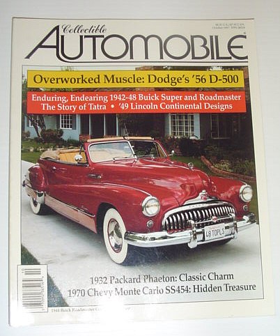 Image for Collectible Automobile Magazine, October 1997