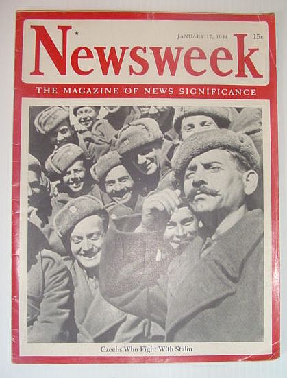 Image for Newsweek Magazine, January 17, 1944 *COVER PHOTO OF CZECHS WHO FIGHT WITH STALIN*