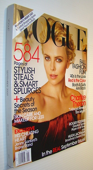 Image for Vogue Magazine September 2009 Charlize Theron (Fall Fashion Fun 584 Pages)