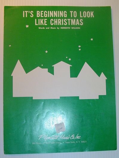 Image for It's Beginning to Look Like Christmas - Sheet Music for Voice and Piano