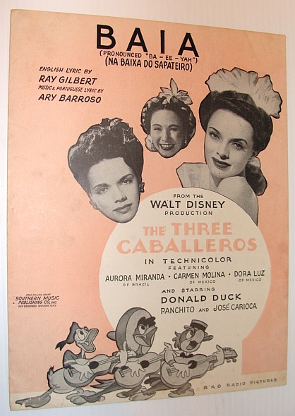 Image for Baia (Na Baixa Do Sapateiro): Sheet Music for Voice and Piano (From the Walt Disney Production The Three Caballeros)
