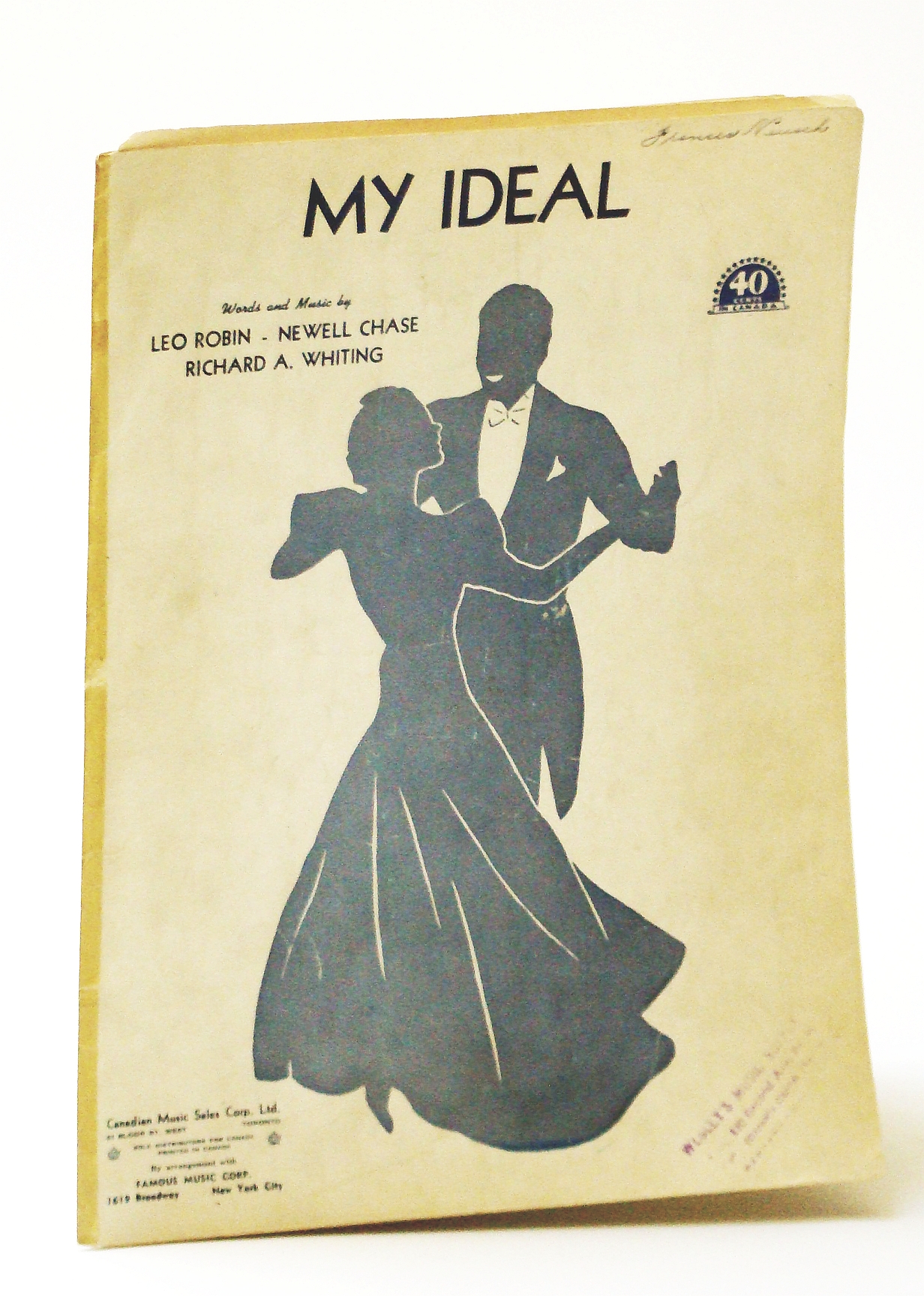 Image for My Ideal: Sheet Music for Voice and Piano with Ukulele Chords