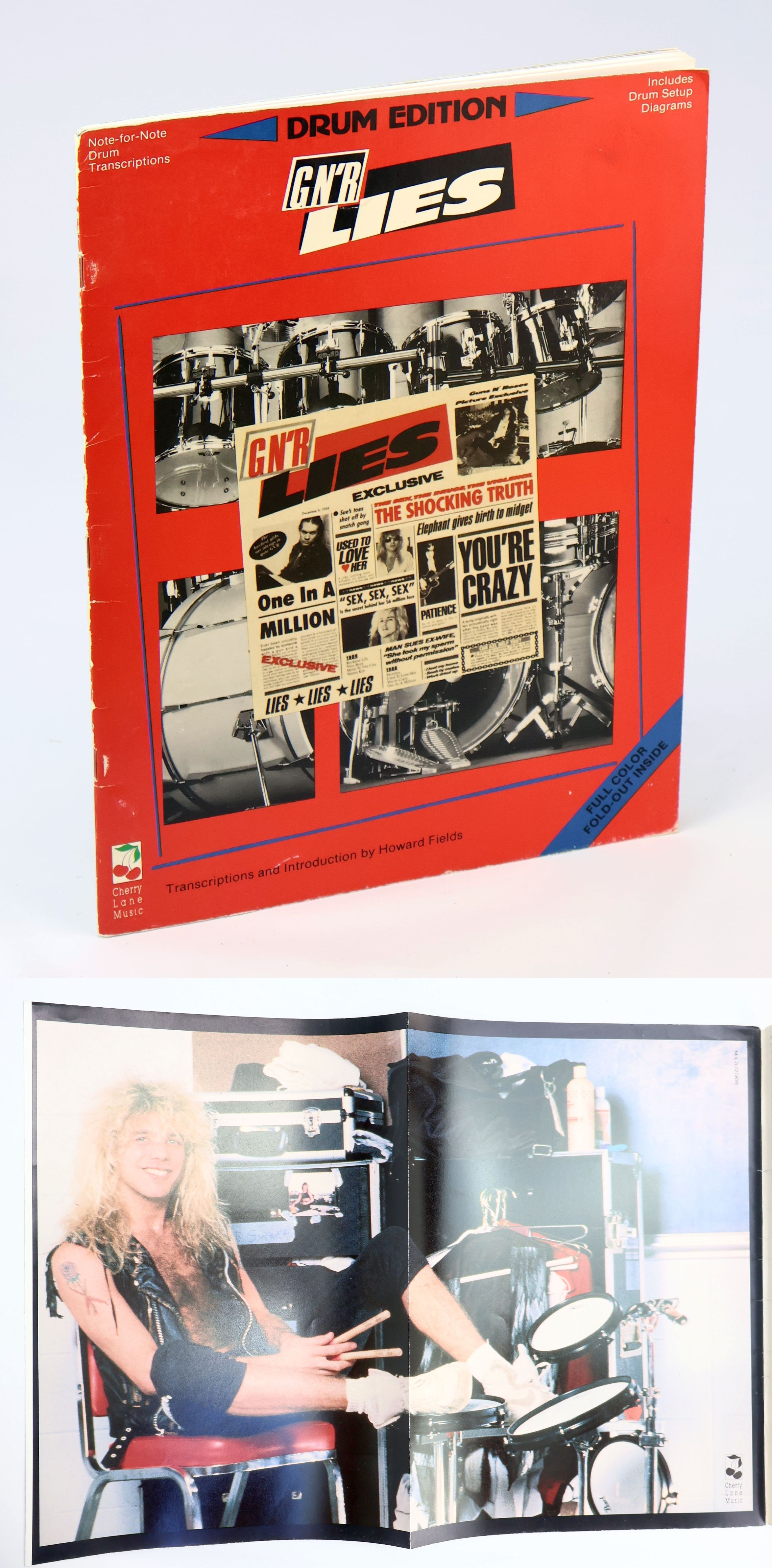 GN'R [Guns N' Roses] Lies - Drum Edition: Note-for Note Transcriptions with Drum Setup Diagrams: Includes Steven Adler Color Poster