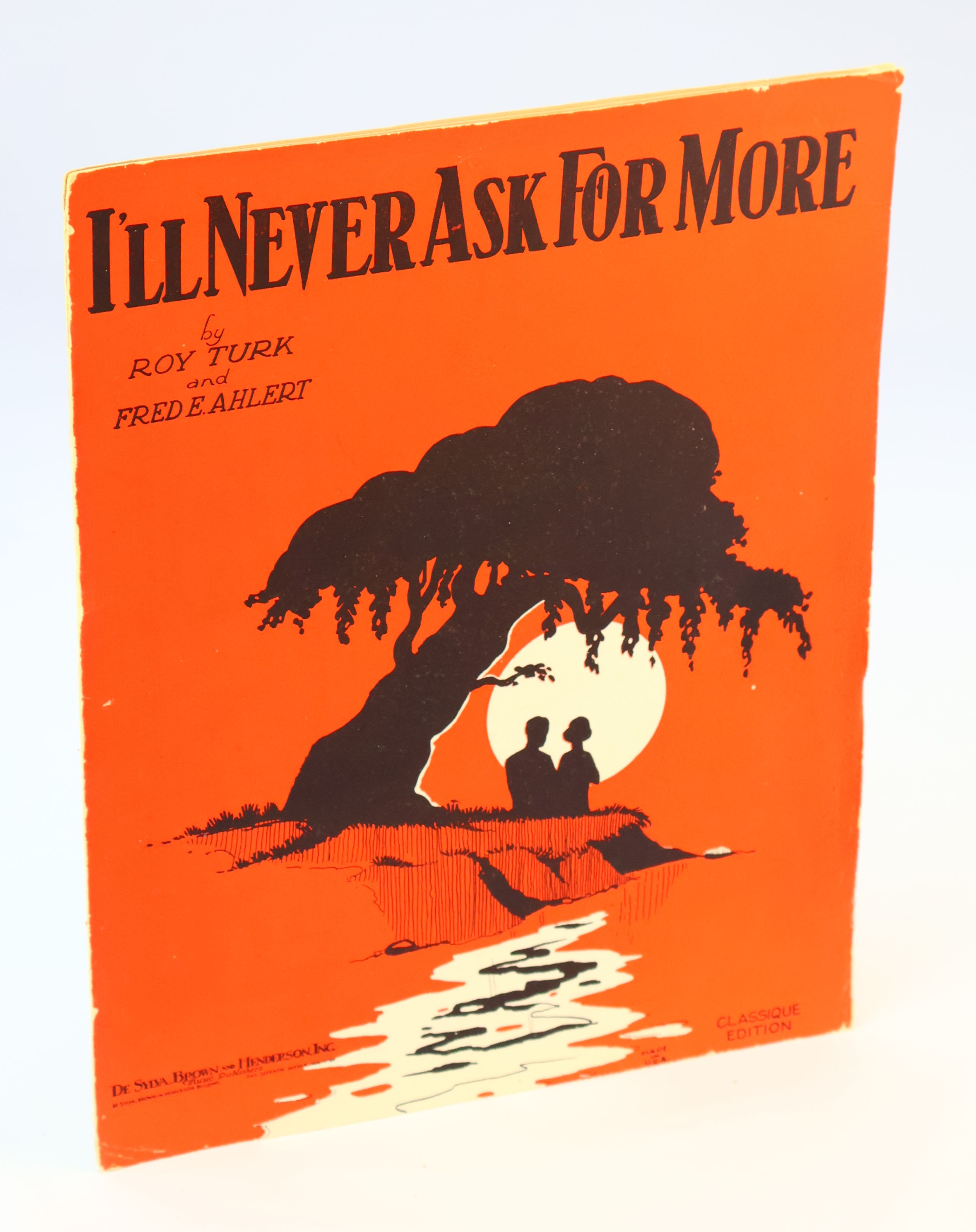 I'll Never Ask For More - PIano Sheet Music with Lyrics and Ukulele Chords