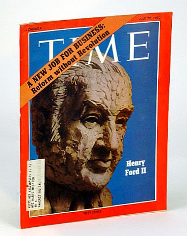 Image for Time Magazine (Canadian Edition), July 20, 1970 - Henry Ford II Cover Illustration
