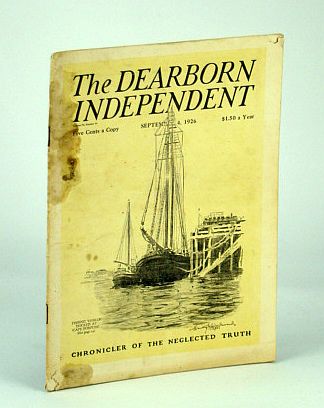 Image for The Dearborn Independent - Chronicler of the Neglected Truth, September (Sept.) 4, 1926 - The Poor Indian Has Few Rights