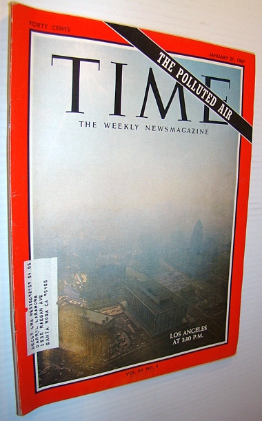 Image for Time Magazine, January 27, 1967 - Los Angeles Smog Cover Photo
