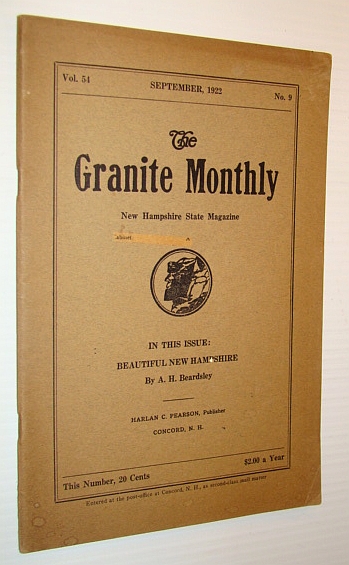 Image for The Granite Monthly - A New Hampshire Magazine - September, 1922: Timothy P. Sullivan
