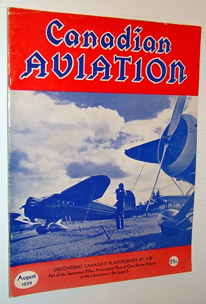 Image for Canadian Aviation Magazine, August 1939