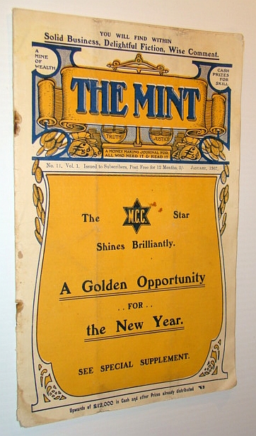 Image for The Mint - A Money Making Journal For All Who Need It & Read It, No. 11, Vol. 1, January 1907